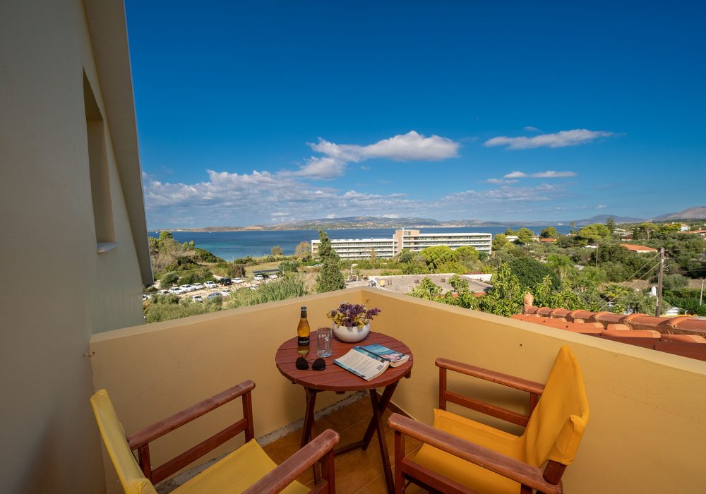 Double Studio with Side Sea View