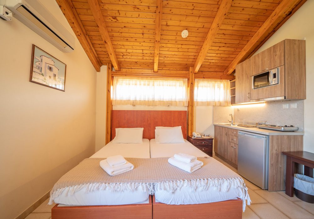 Double Studio with Side Sea View